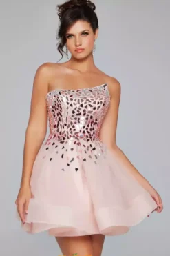 Bat Mitzvah|8Th Grade Dance^Jovani Strapless Beaded A line Dress 42282