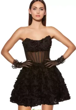 Bat Mitzvah|8Th Grade Dance^Alyce Strapless Corset A Line Dress 30079