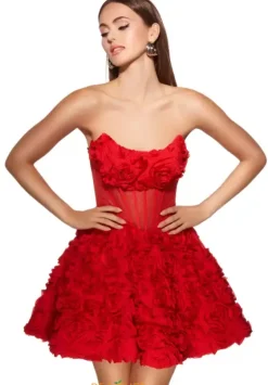 Bat Mitzvah|8Th Grade Dance^Alyce Strapless Corset A Line Dress 30079
