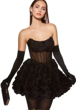Bat Mitzvah|8Th Grade Dance^Alyce Strapless Scoop Neckline Short Dress 30077
