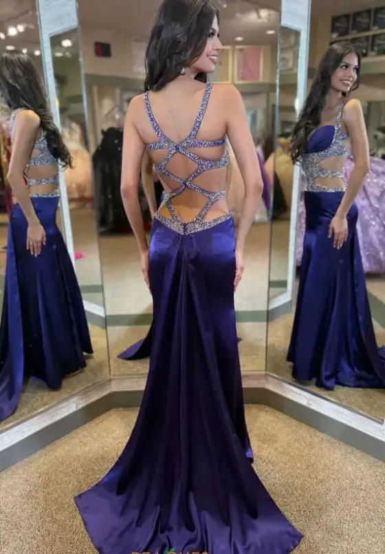 Fitted|Long Dresses^Jasz Couture Sweetheart Neckline Long Dress 4352 Purple