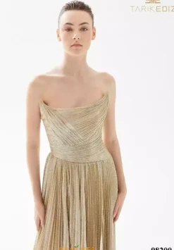 A Line|Long Dresses^Tarik Ediz 98200 Gold