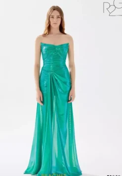 Long Dresses|Plus Sized Dresses^Tarik Ediz 52039 Emerald