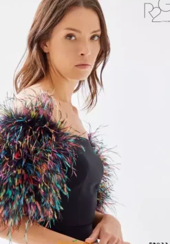 Fitted|Long Dresses^Tarik Ediz 52033 Black