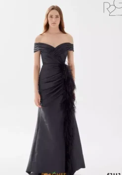 Long Dresses|Plus Sized Dresses^Tarik Ediz 52112 Black