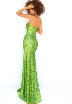Fitted|Long Dresses^Tarik Ediz 51129 Lime