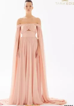 Long Sleeve Prom Dresses|Long Dresses^Tarik Ediz 98225 Powder