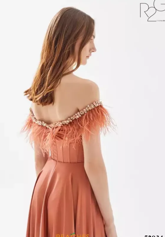 Long Dresses|Plus Sized Dresses^Tarik Ediz 52034 Sunset