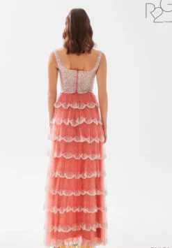 Long Dresses|Plus Sized Dresses^Tarik Ediz 52050 Pink