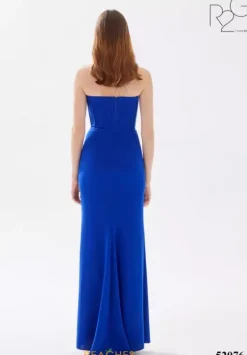 Fitted|Long Dresses^Tarik Ediz 52076 Royal Blue