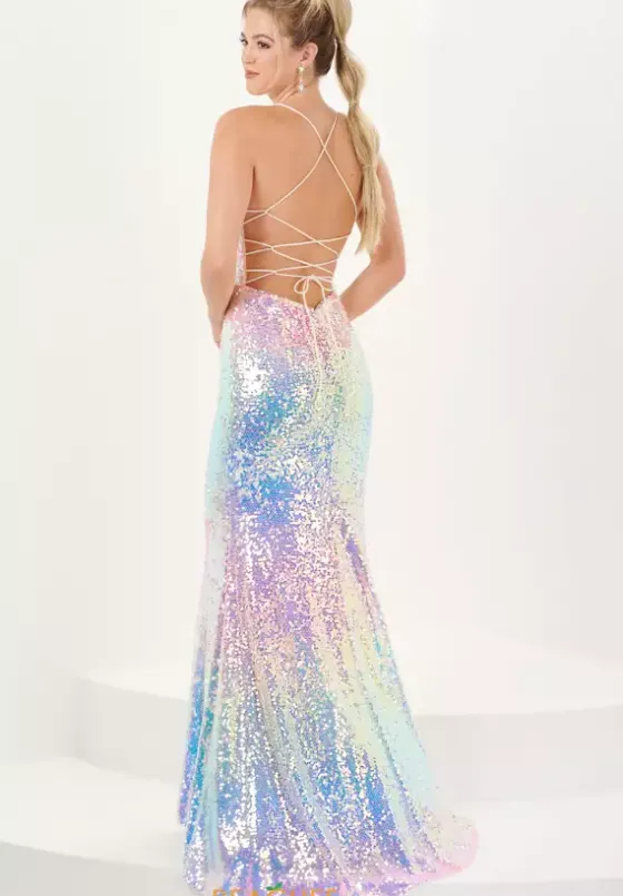 Fitted|Long Dresses^Tiffany 16051 Multi