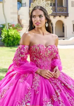 Sweet Sixteen|Quince Dresses With Sleeves^Tiffany Quinceanera 26075