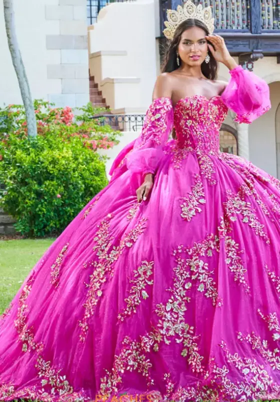 Sweet Sixteen|Quince Dresses With Sleeves^Tiffany Quinceanera 26075