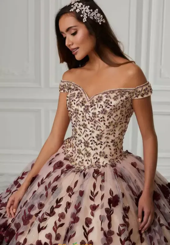 Plus Sized Quince Dresses|Sweet Sixteen^Tiffany Quinceanera 26990 Burgundy/Champagne