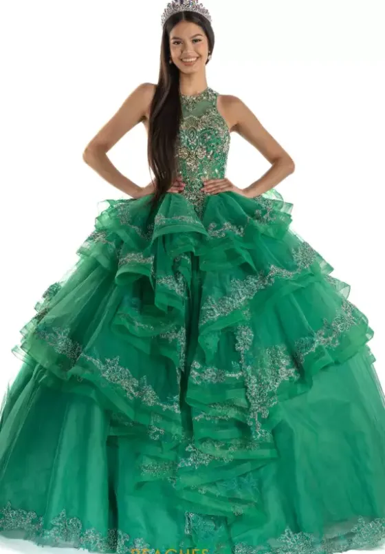 Plus Sized Quince Dresses|Sweet Sixteen^Tiffany Quinceanera 26933 Emerald/Gold