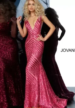 Pageant|Long Dresses^Jovani V Neck Long Fitted Dress 59762