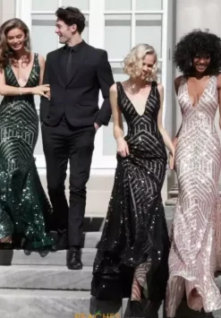 Pageant|Long Dresses^Jovani V Neck Long Fitted Dress 59762