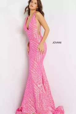 Pageant|Long Dresses^Jovani V Neck Long Fitted Dress 59762