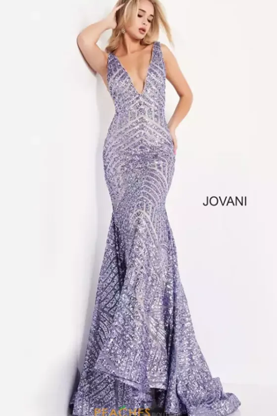 Pageant|Long Dresses^Jovani V Neck Long Fitted Dress 59762