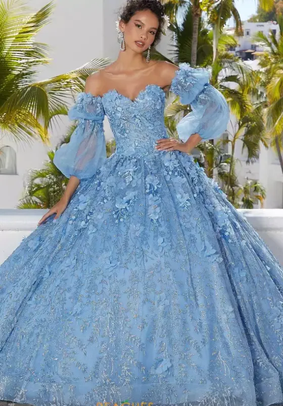 Sweet Sixteen|Quince Dresses With Sleeves^Vizcaya Quinceanera 89353