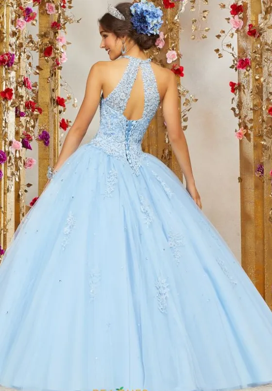 Plus Sized Quince Dresses|Sweet Sixteen^Vizcaya Quinceanera 60072 Ivory/Nude