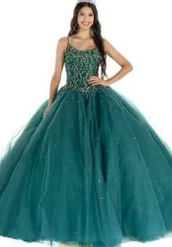 Plus Sized Quince Dresses|Sweet Sixteen^Vizcaya Quinceanera 89345 Emerald
