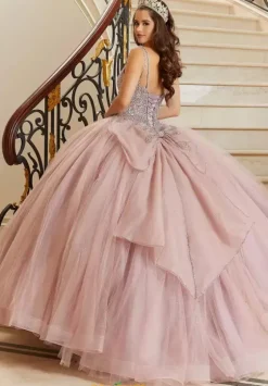 Plus Sized Quince Dresses|Sweet Sixteen^Vizcaya Quinceanera 60175 Rose Quartz
