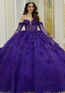 Sweet Sixteen|Quince Dresses With Sleeves^Vizcaya Quinceanera 60203