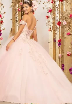 Plus Sized Quince Dresses|Sweet Sixteen^Vizcaya Quinceanera 89231 Blush