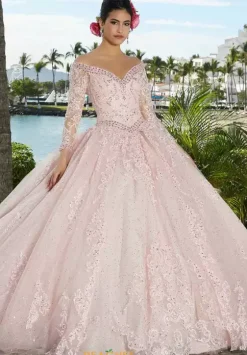 Quince Dresses With Sleeves|Plus Sized Quince Dresses^Vizcaya Quinceanera 89360