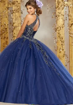 Long Dresses|Plus Sized Dresses^Vizcaya Quinceanera 89236 Sangria