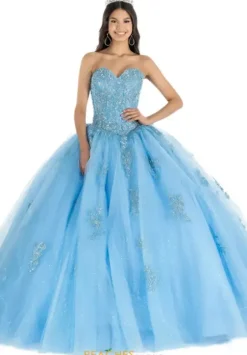 Plus Sized Quince Dresses|Sweet Sixteen^Vizcaya Quinceanera 60152 French Blue
