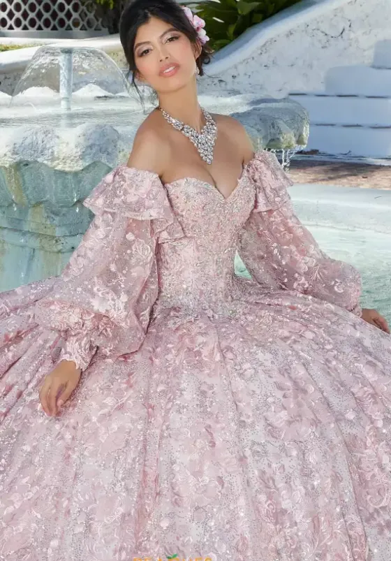 Quince Dresses With Sleeves|Sweet Sixteen^Vizcaya Quinceanera 89366