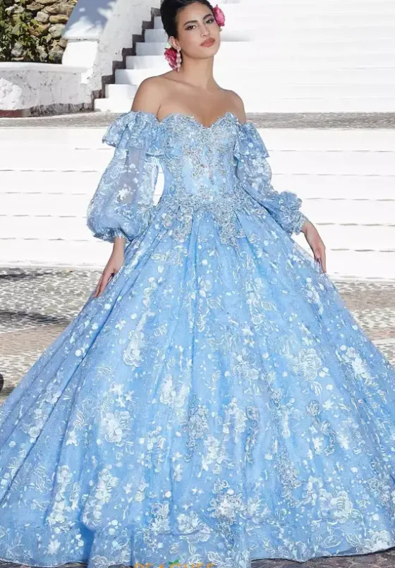 Quince Dresses With Sleeves|Sweet Sixteen^Vizcaya Quinceanera 89366