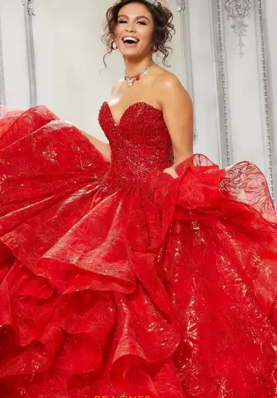 Plus Sized Quince Dresses|Sweet Sixteen^Vizcaya Quinceanera 89312 Red