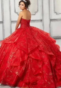 Plus Sized Quince Dresses|Sweet Sixteen^Vizcaya Quinceanera 89312 Red