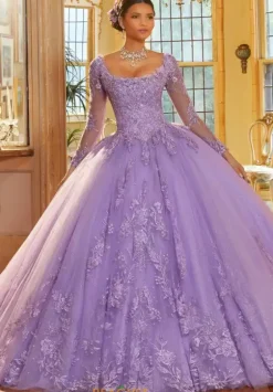 Quince Dresses With Sleeves|Plus Sized Quince Dresses^Vizcaya Quinceanera 34061
