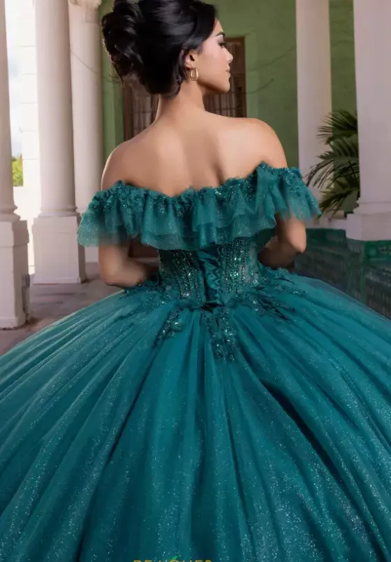 Plus Sized Quince Dresses|Sweet Sixteen^Vizcaya Quinceanera 4080015 Jade