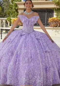 Plus Sized Quince Dresses|Sweet Sixteen^Vizcaya Quinceanera 34092 Orchid
