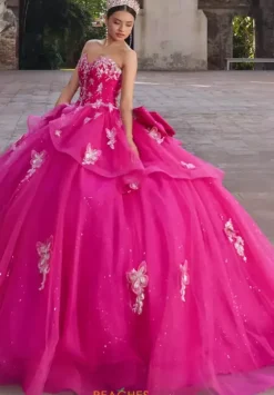 Quince Dresses With Sleeves|Plus Sized Quince Dresses^Vizcaya Quinceanera 89548