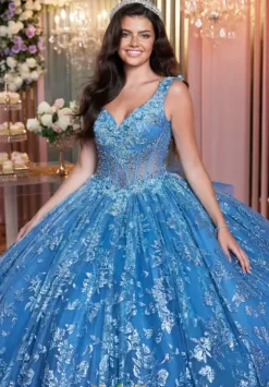 Sweet Sixteen|Quince Dresses With Sleeves^Vizcaya Quinceanera 89507