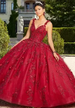 Plus Sized Quince Dresses|Sweet Sixteen^Vizcaya Quinceanera 60133 Wine