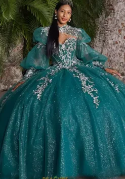 Sweet Sixteen|Quince Dresses With Sleeves^Vizcaya Quinceanera 89563