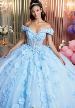 Quince Dresses With Sleeves|Plus Sized Quince Dresses^Vizcaya Quinceanera 89505