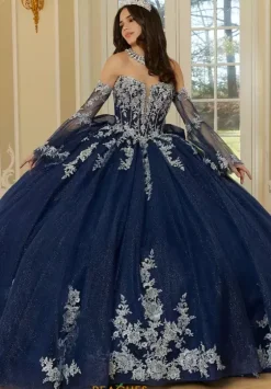 Sweet Sixteen|Quince Dresses With Sleeves^Vizcaya Quinceanera 34112