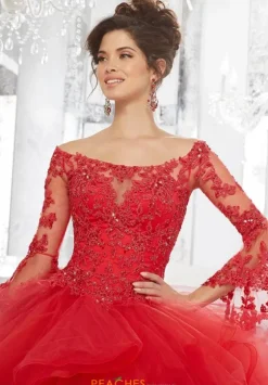 Quince Dresses With Sleeves|Plus Sized Quince Dresses^Vizcaya Quinceanera 89153