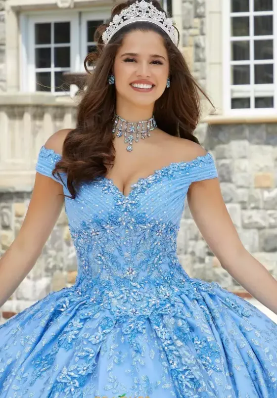 Sweet Sixteen|Quince Dresses With Sleeves^Vizcaya Quinceanera 89411
