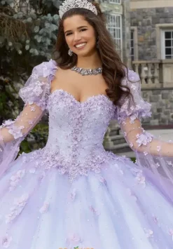 Sweet Sixteen|Quince Dresses With Sleeves^Vizcaya Quinceanera 60174