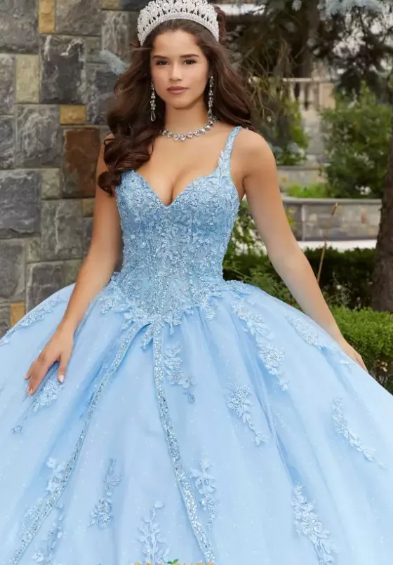 Sweet Sixteen|Quince Dresses With Sleeves^Vizcaya Quinceanera 89407