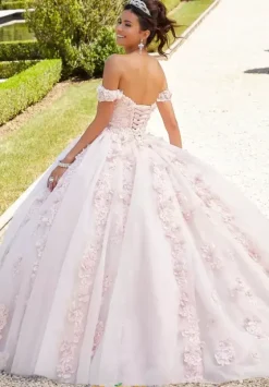 Plus Sized Quince Dresses|Sweet Sixteen^Vizcaya Quinceanera 89301 Blush